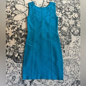 Elegant Blue Sleeveless Dress